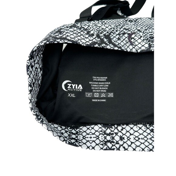 Zyia Light n Tight Metallic Snakeskin Sports Bra Size XXL - Picture 3 of 5